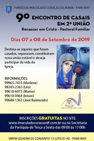 9º Encontro de Casais em Segunda União (Inscrições encerradas)