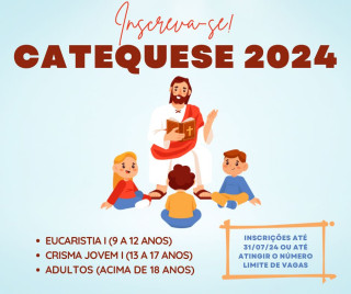 Catequese 2024 - 2° semestre