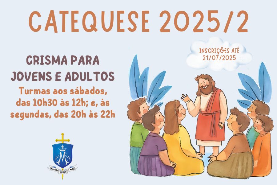 Inscrições abertas para a Catequese de Jovens e Adultos