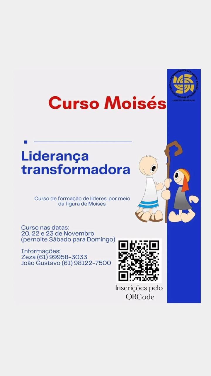 CURSO MOISÉS – Formação de líderes libertadores👳🏽‍♂️