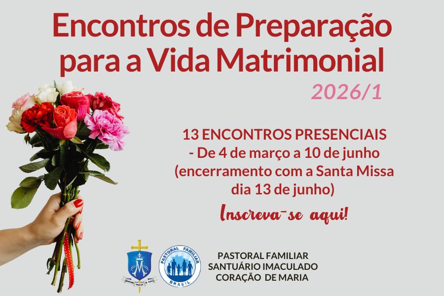 Vai se casar? Inscreva-se para os Encontros de Preparação para a Vida Matrimonial