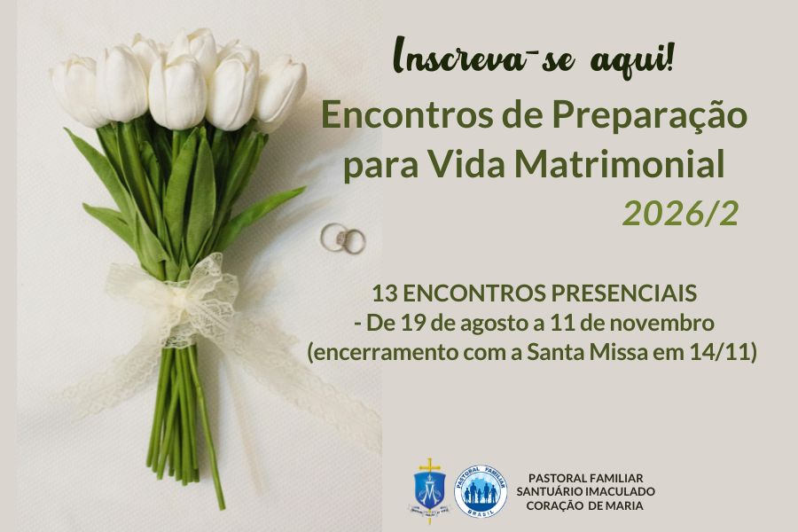 Abertas as inscrições para os Encontros de Preparação para a Vida Matrimonial