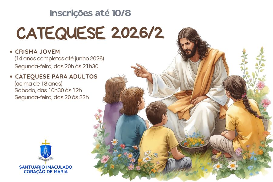 Inscrições abertas para Catequese de jovens e adultos