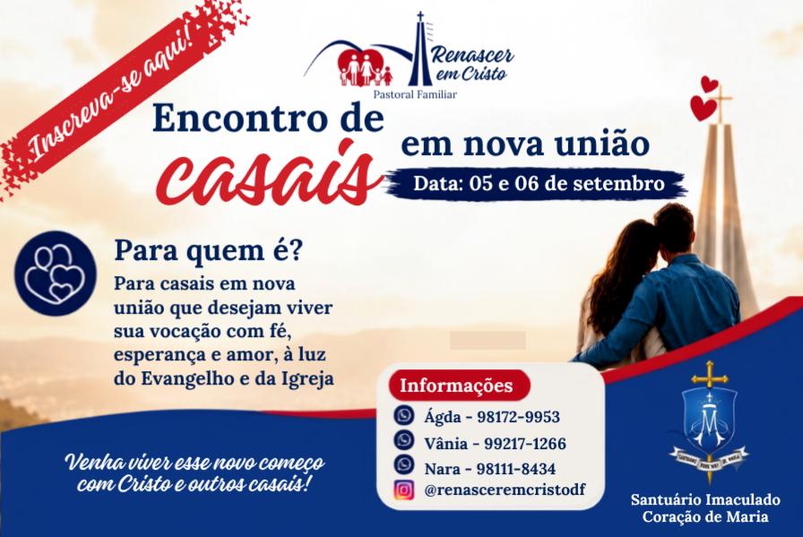 Renascer em Cristo: encontro acolhe casais em nova união
