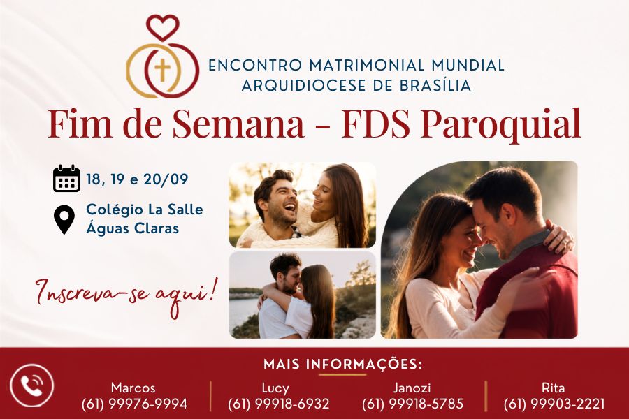 Encontro Matrimonial Mundial promove fim de semana para casais